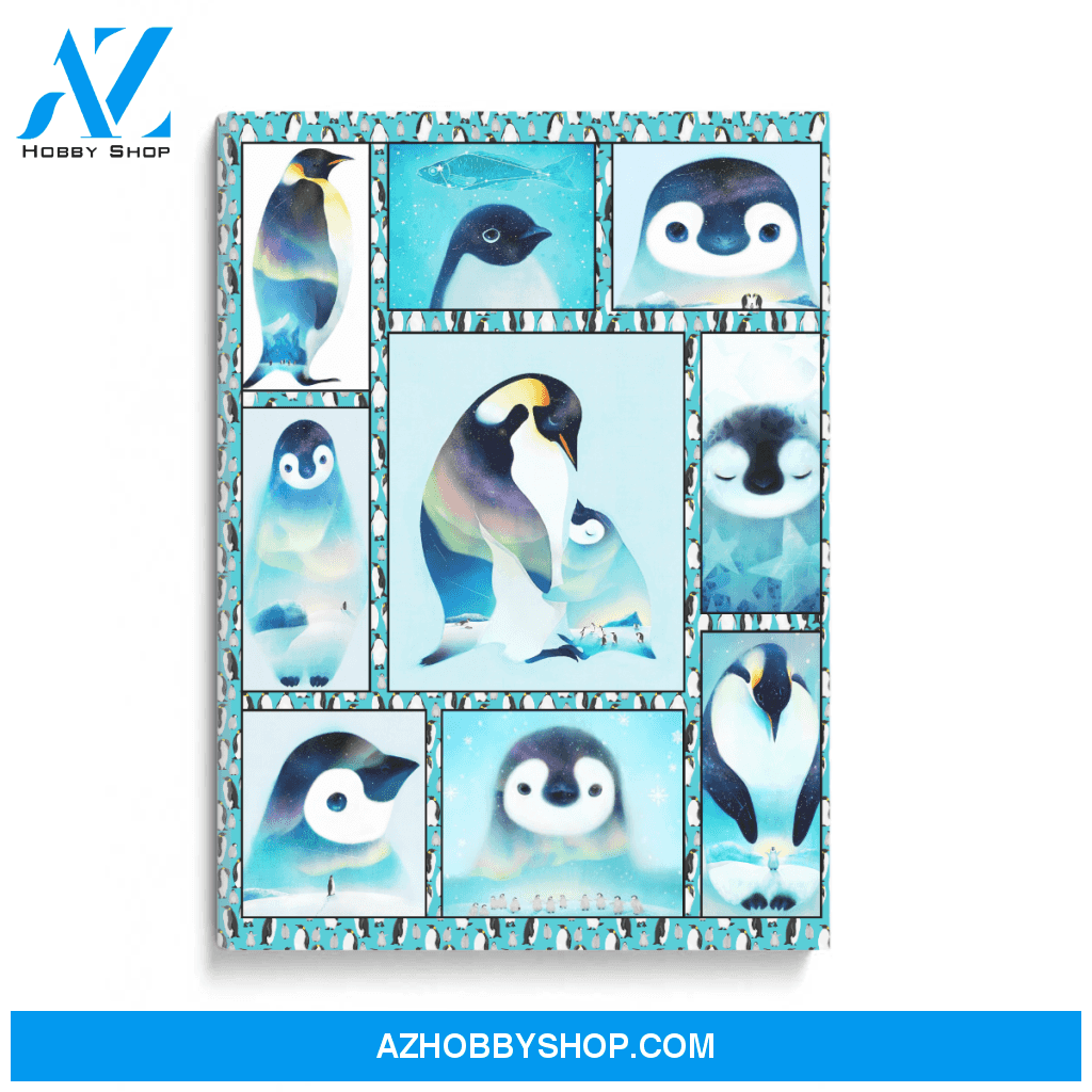 Penguin Family Poster Canvas