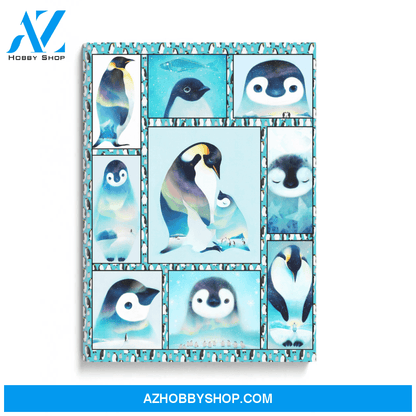 Penguin Family Poster Canvas