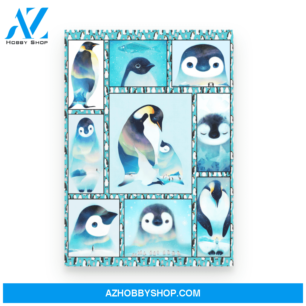 Penguin Family Poster Canvas