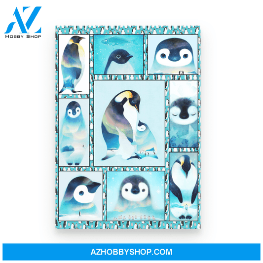 Penguin Family Poster Canvas