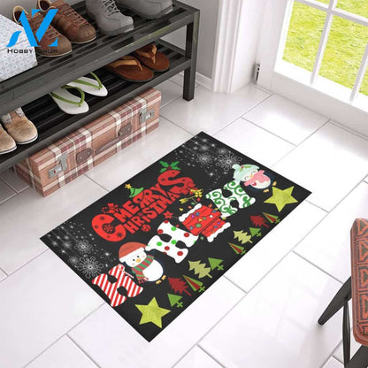 Penguin Hohoho Merry Christmas Doormat Indoor And Outdoor Mat Entrance Rug Sweet Home Decor Housewarming Gift Gift For Friend Family Stem Feminist
