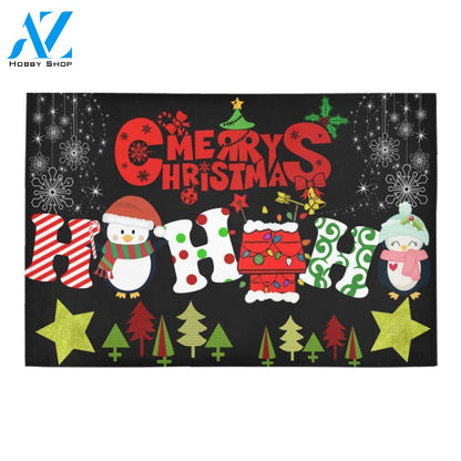 Penguin Hohoho Merry Christmas Doormat Indoor And Outdoor Mat Entrance Rug Sweet Home Decor Housewarming Gift Gift For Friend Family Stem Feminist
