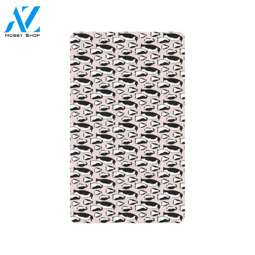 Penguin Themed Rubber Doormat