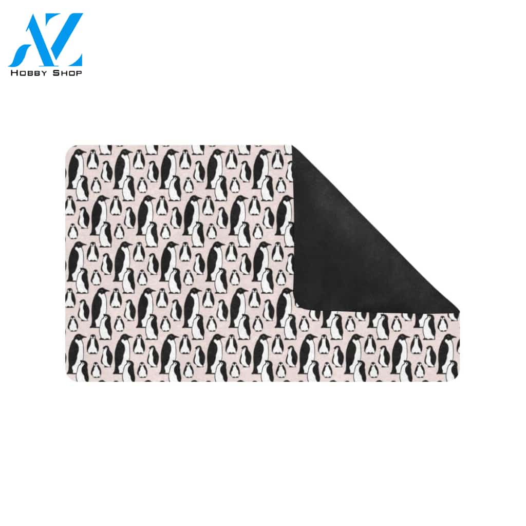 Penguin Themed Rubber Doormat