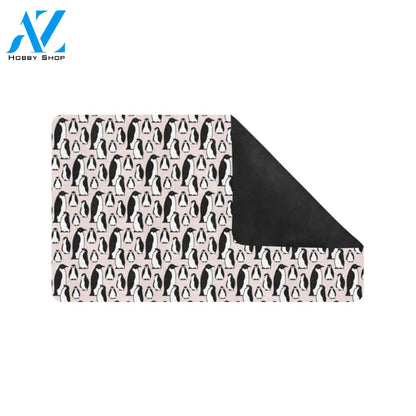 Penguin Themed Rubber Doormat