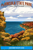 Peninsula State Park Wisconsin - Svens Bluff Overlook - Sunset Bike Trail