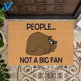 People... not a big fan Funny Doormat | Welcome Mat | House Warming Gift