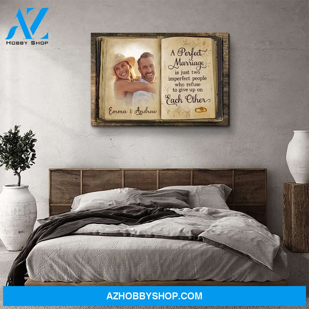 Perfect Marriage - Personalized Custom Photo Canvas