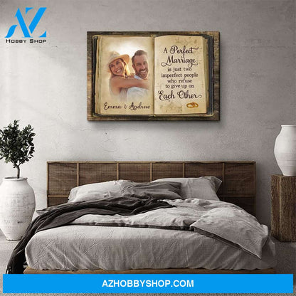 Perfect Marriage - Personalized Custom Photo Canvas