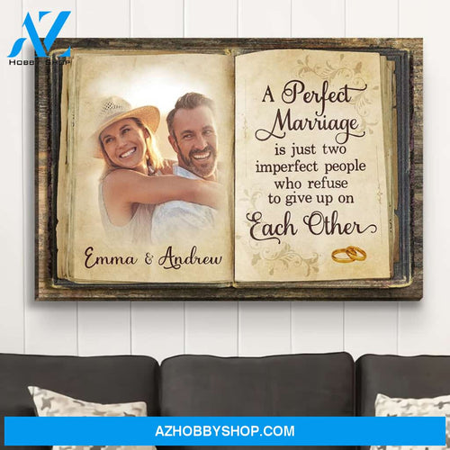 Perfect Marriage - Personalized Custom Photo Canvas