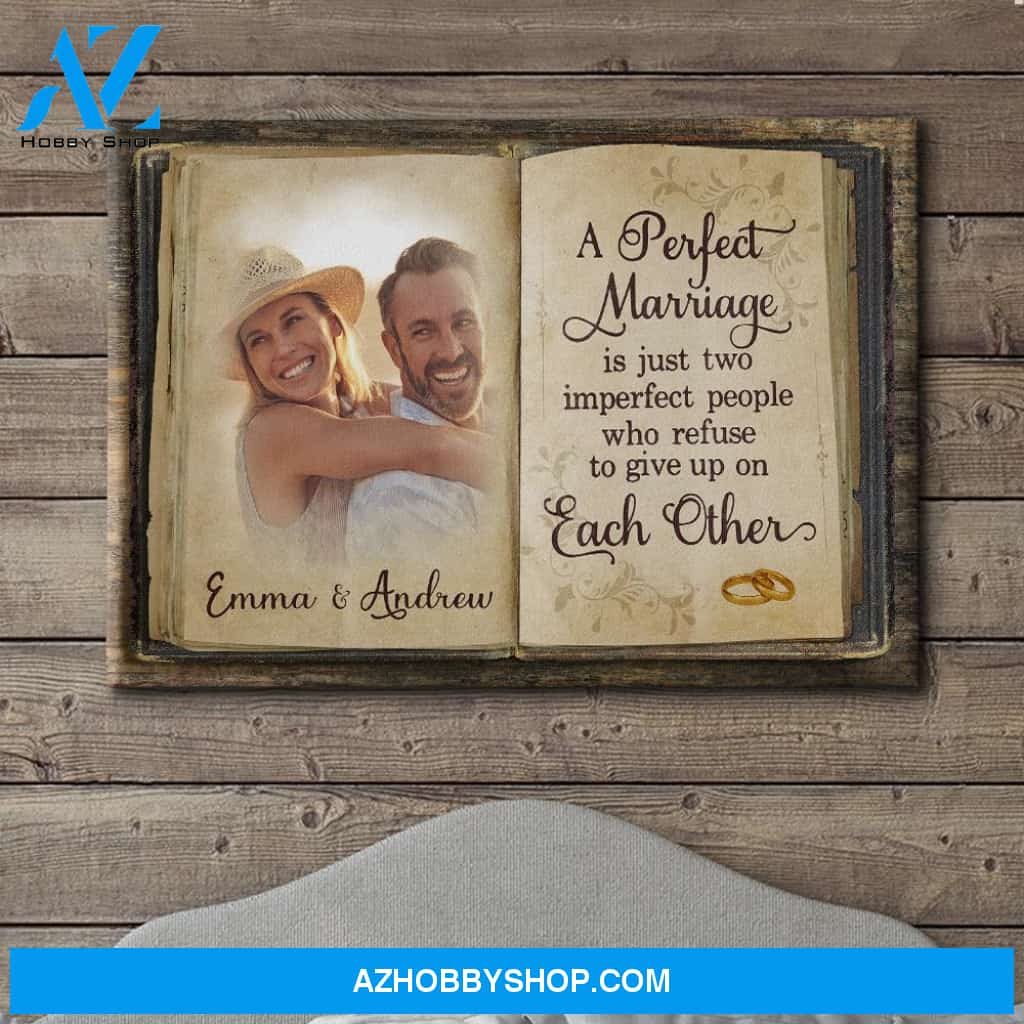Perfect Marriage - Personalized Custom Photo Canvas