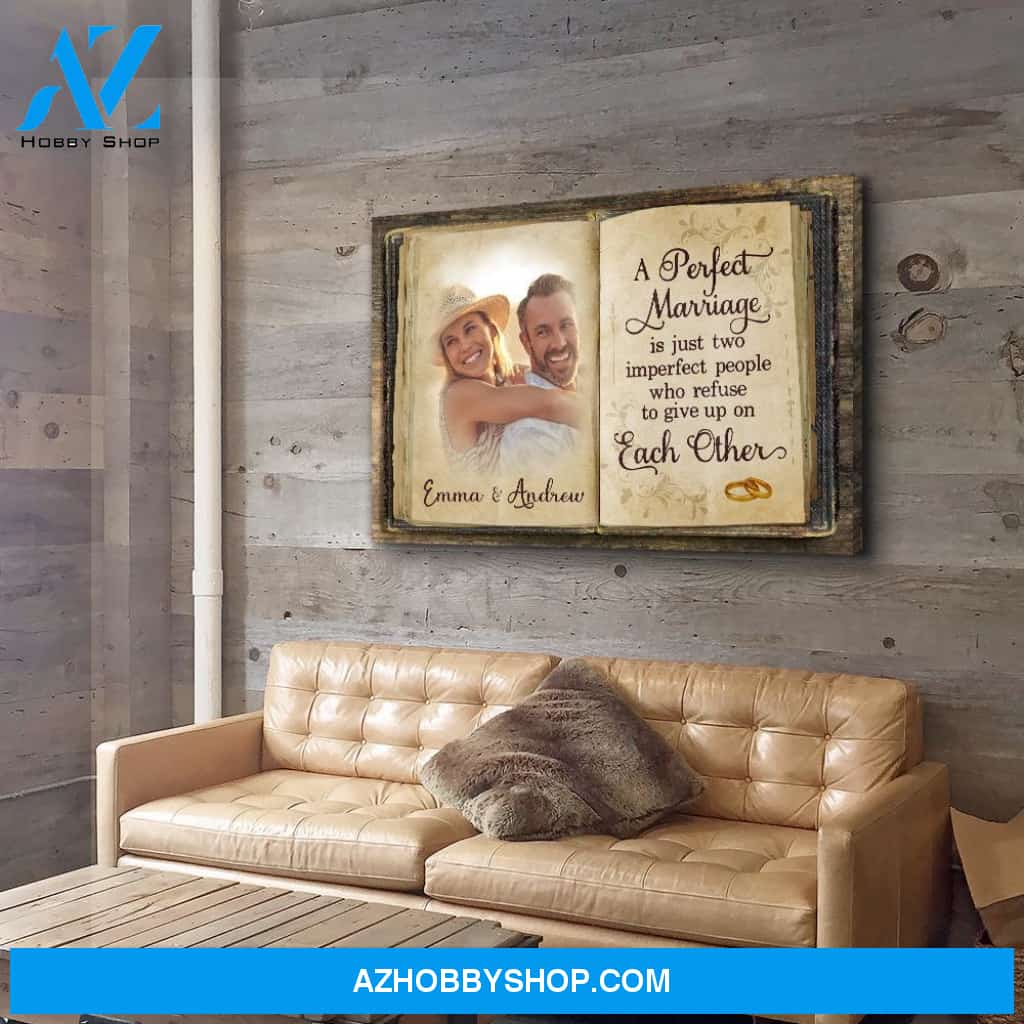 Perfect Marriage - Personalized Custom Photo Canvas