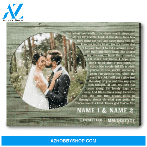 Perfect Wedding Anniversary Gift Custom Star Map Gift Song Lyrics Wall Art Custom