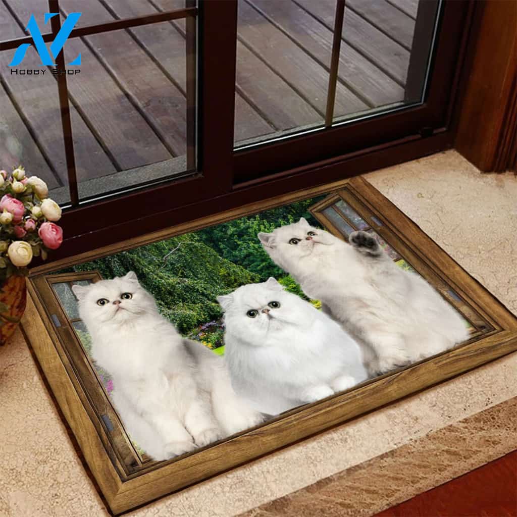 Persian Cute Cat Doormat | Welcome Mat | House Warming Gift