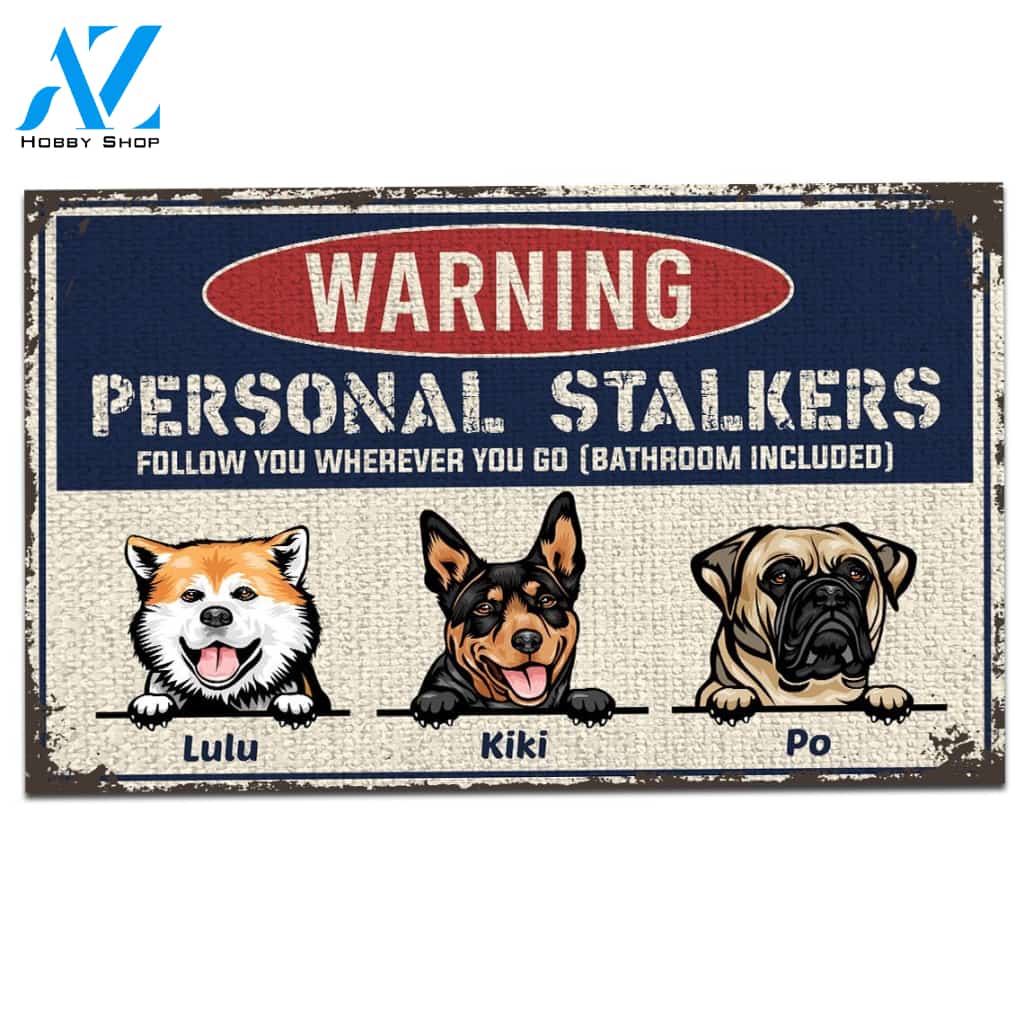 Personal Stalker Personalized Doormat | Welcome Mat | House Warming Gift