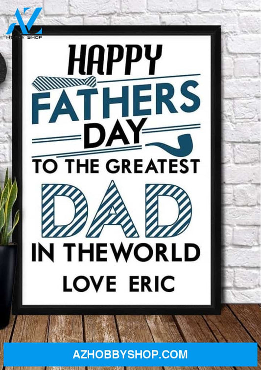 Personaliezd Canvas And Poster, GREAT DAD Canvas And Poster, Canvas Wall Art, Wall Decor Visual Art, Gift Father's Day