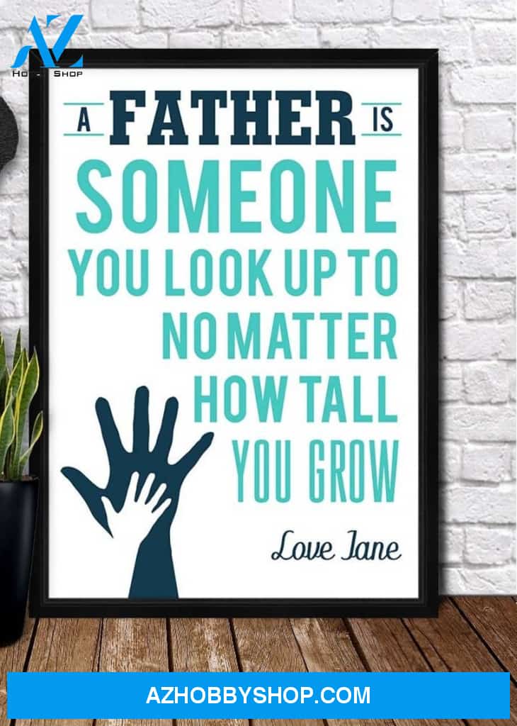 Personaliezd Canvas And Poster, Hand On Hand Canvas And Poster, Canvas Wall Art, Wall Decor Visual Art, Gift Father's Day