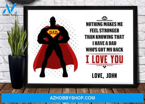 Personaliezd Canvas And Poster, I Love You Daddy Canvas And Poster, Canvas Wall Art, Wall Decor Visual Art, Gift Father's Day