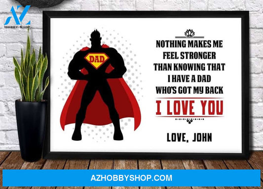 Personaliezd Canvas And Poster, I Love You Daddy Canvas And Poster, Canvas Wall Art, Wall Decor Visual Art, Gift Father's Day