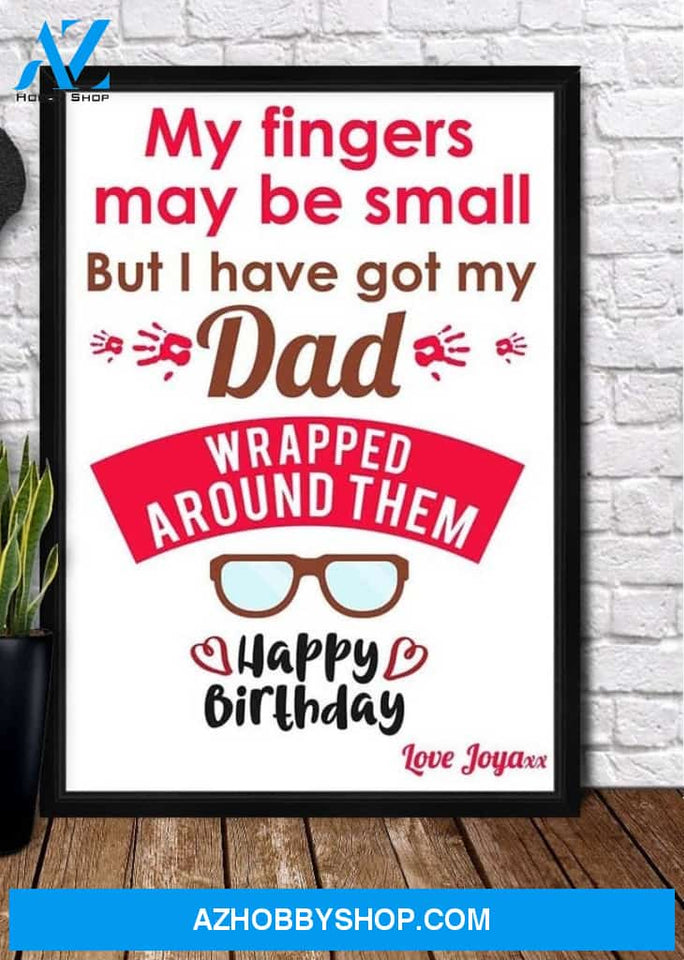 Personaliezd Canvas And Poster, Papa Birthday Canvas And Poster, Canvas Painting, Wall Decor Visual Art, Gift Father's Day