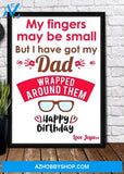 Personaliezd Canvas And Poster, Papa Birthday Canvas And Poster, Canvas Painting, Wall Decor Visual Art, Gift Father's Day
