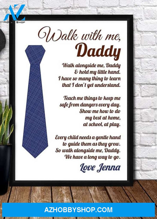 Personaliezd Canvas And Poster, POEM WALL PRINTS Canvas And Poster, Canvas Wall Art, Wall Decor Visual Art, Gift Father's Day