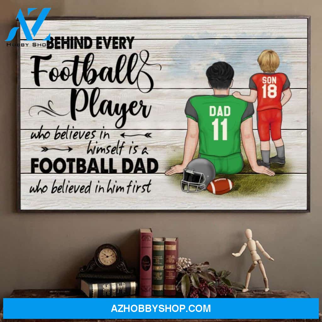 Personalize Canvas Special Gift to Football Dad