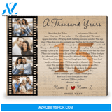 Personalized 15th Wedding Anniversary Gift Song Lyrics Gift Canvas Print