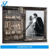 Personalized 3rd Year Wedding Anniversary Gift BW Color All Of Me Ohcanvas