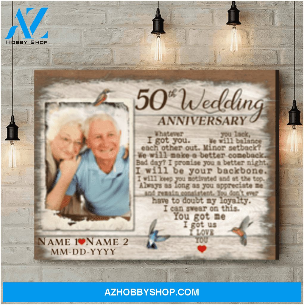 Personalized 50th Anniversary Gifts Surprise Gifts For Him For Her Canvas Print