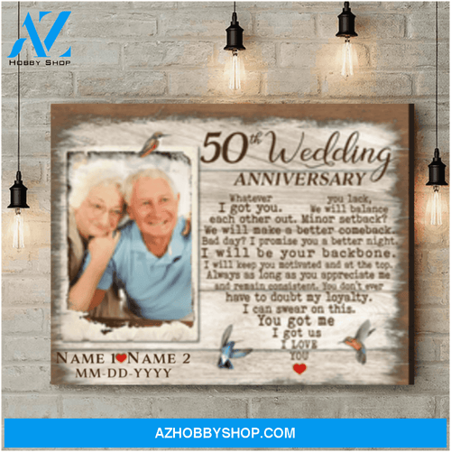 Personalized 50th Anniversary Gifts Surprise Gifts For Him For Her Canvas Print