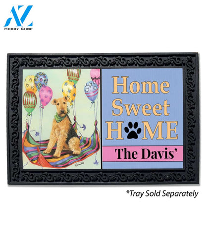 Personalized Airedale Terrier High Flyer Doormat - 18" x 30"