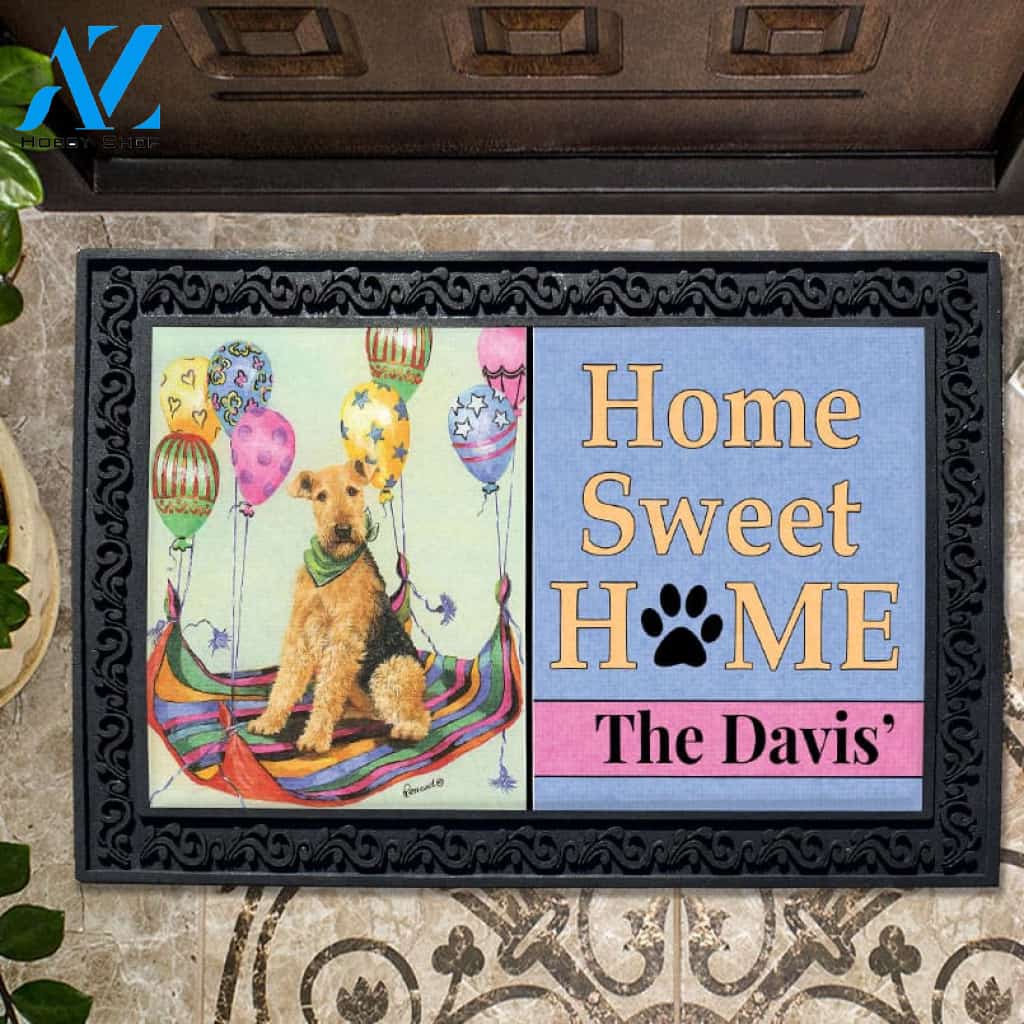 Personalized Airedale Terrier High Flyer Doormat - 18