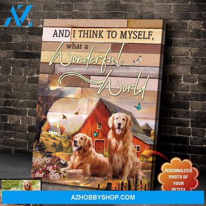 Personalized And I Think To Myself Canvas Wall Art Decor