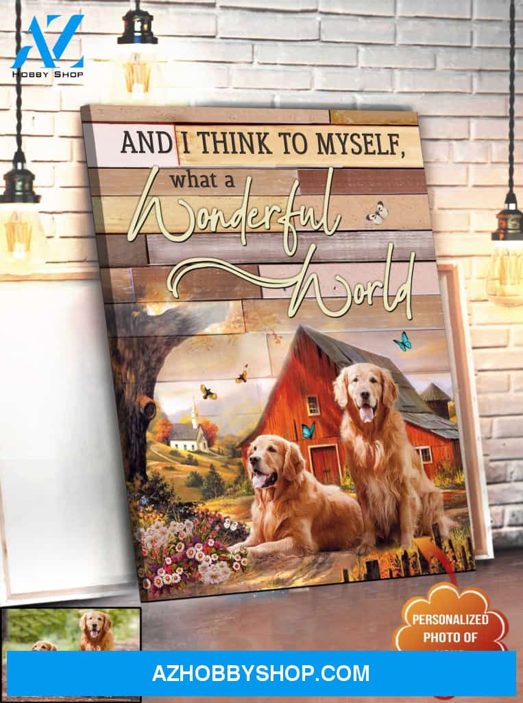 Personalized And I Think To Myself Canvas Wall Art Decor