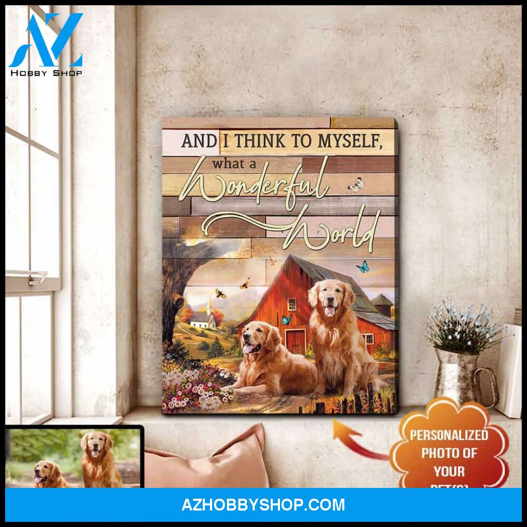 Personalized And I Think To Myself Canvas Wall Art Decor