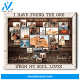 Personalized Anniversary Canvas Marriage Anniversary Photo Collage Gift For Couple