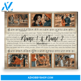Personalized Any Song Lyrics Gift Couple Gift For Anniversary Photo Gift