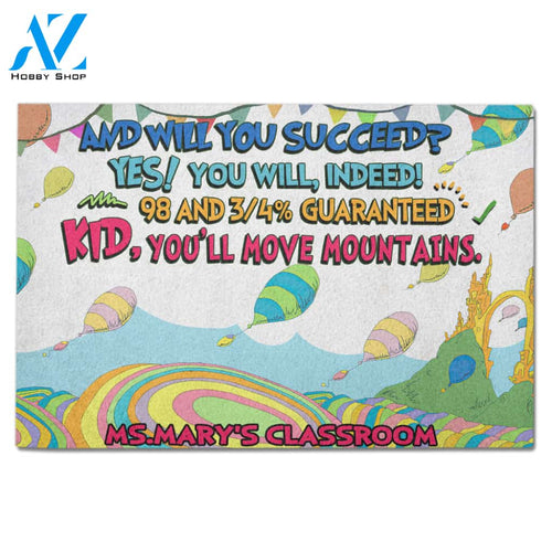 Personalized Back To School Ideas Teacher and you will succeed Custom Classroom Doormat