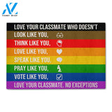 Personalized Back To School Ideas Teacher Love Your Classmate - Custom Classroom Doormat