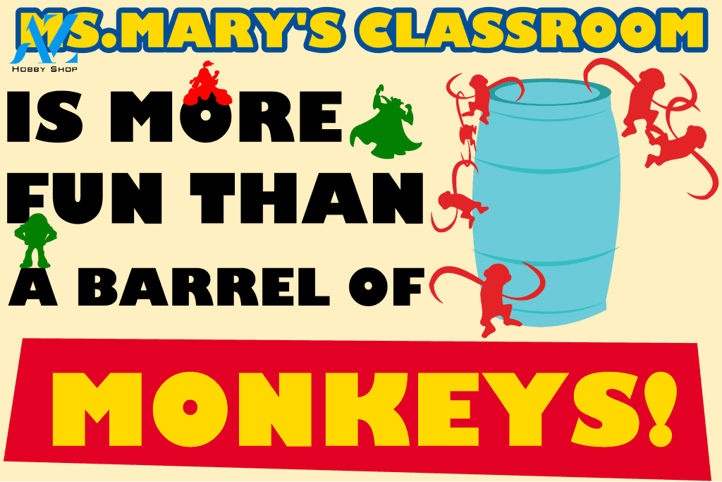 Personalized Back To School Ideas Teacher more fun than a barrel of monkey Custom Classroom Doormat