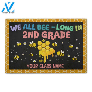 Personalized Back To School Ideas Teacher We All Bee-long In - Custom Classroom Doormat