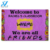 Personalized Back To School Ideas Teacher Welcome to the classroom Custom Classroom Doormat