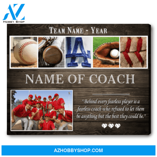 Personalized Baseball Coach Gift End of Season Gift For Baseball Coach