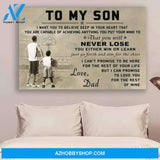 Personalized Basketball Poster - To My Son Posters