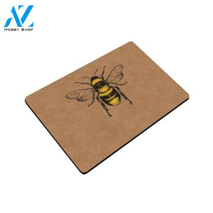 Personalized Bee - Happy Hive Insect Doormat Indoor and Outdoor Doormat Entrance Rug Sweet Home Decor Housewarming Gift Gift for Bee Lovers Insect Lovers Gift Idea