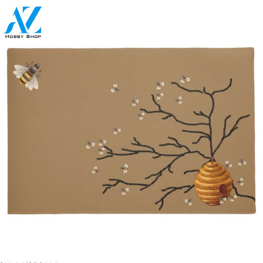 Personalized Bee Hive Insect Doormat Indoor and Outdoor Doormat Entrance Rug Sweet Home Decor Housewarming Gift Gift for Bee Lovers Insect Lovers Gift Idea
