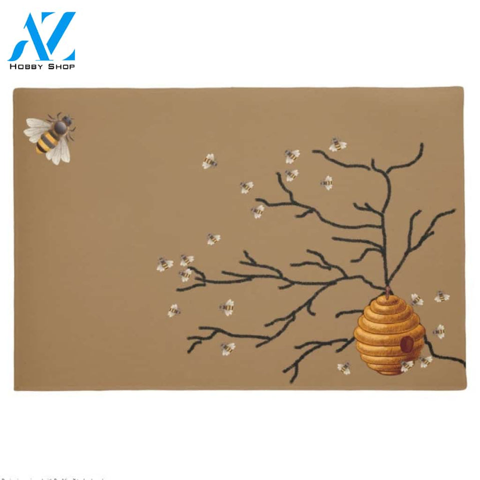 Personalized Bee Hive Insect Doormat Indoor and Outdoor Doormat Entrance Rug Sweet Home Decor Housewarming Gift Gift for Bee Lovers Insect Lovers Gift Idea