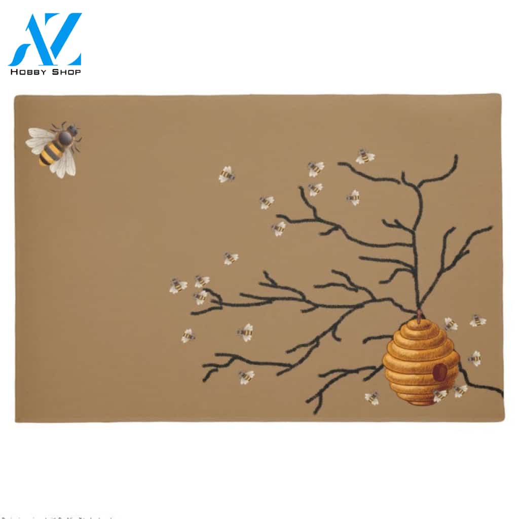 Personalized Bee Hive Insect Doormat Indoor and Outdoor Doormat Entrance Rug Sweet Home Decor Housewarming Gift Gift for Bee Lovers Insect Lovers Gift Idea
