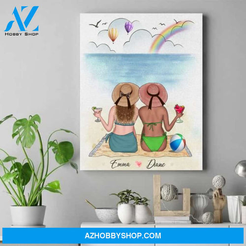 Personalized Best Friend Canvas - Best Friend Gift Ideas For Birthday - Friendship Wall Art